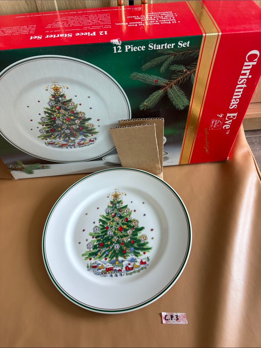 Vintage 1984 Salem Christmas eve porcelain fine china PLATE ONLY